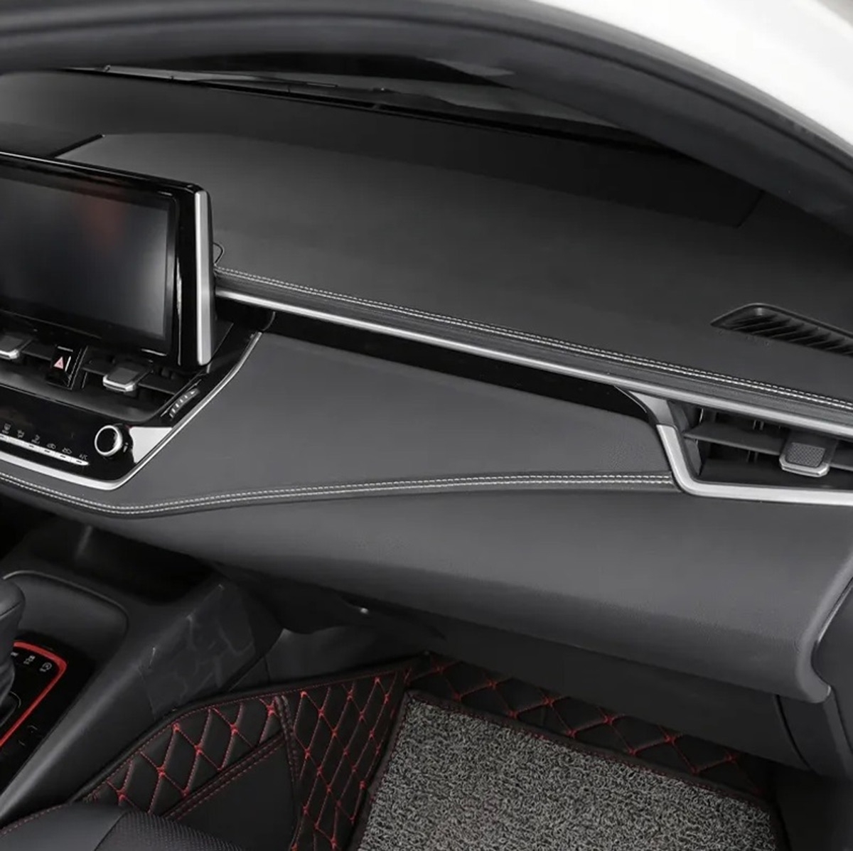 Dekoratyvinė juosta automobilio salonui Juoda kaina internetu