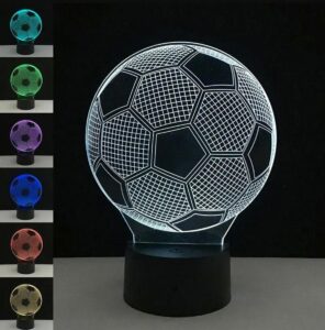 Dekoratyvinė LED lempa, futbolo kamuolio formos kaina internetu
