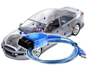 DIAGNOSTINIS KABELIS OBD2 VAG USB OBD II-4 VAG-COM kaina internetu