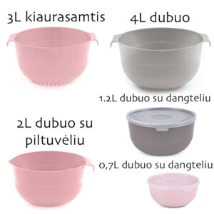 Dubenėlių rinkinys, 7- ių dalių. kaina internetu