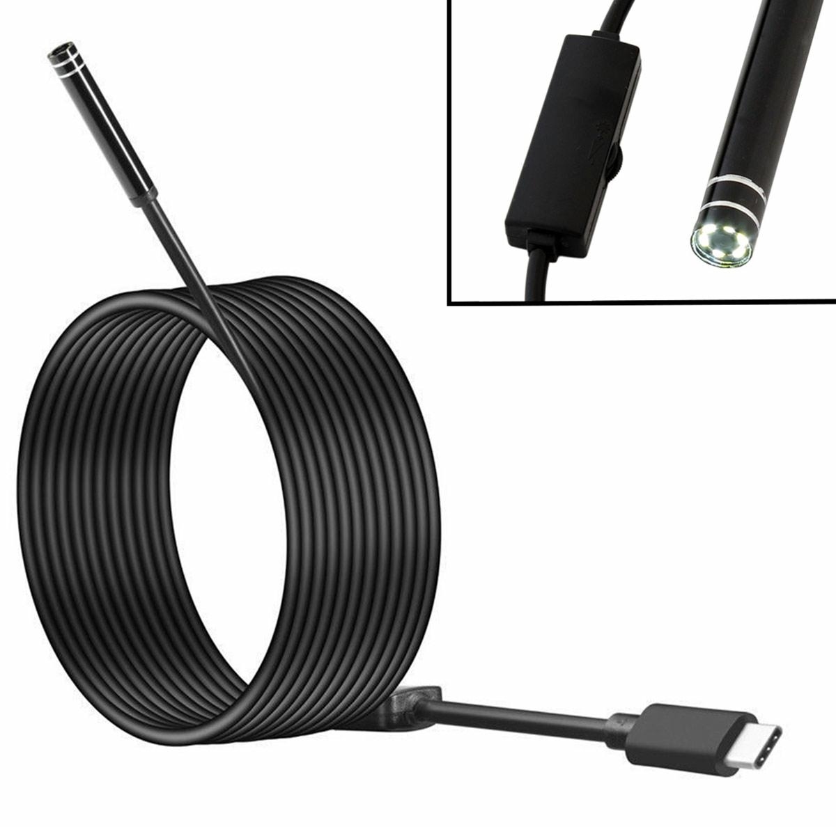 Endoskopinė kamera 5,5 mm, USB-C, 5 m kaina internetu