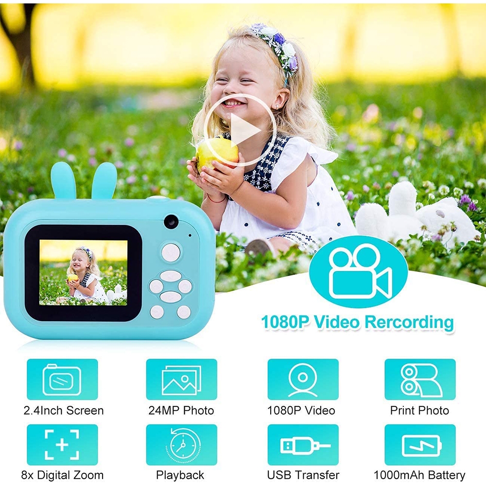 Fotoaparatas su spausdintuvu +32GB kaina internetu