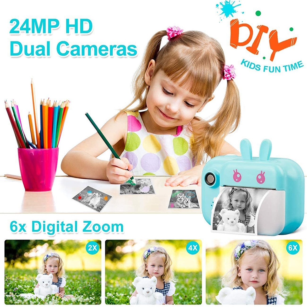 Fotoaparatas su spausdintuvu +32GB kaina internetu