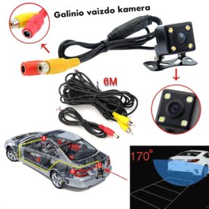GALINIO VAIZDO KAMERA SU NAKTINIU PAŠVIETIMU kaina internetu
