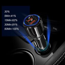 Greito įkrovimo auto SAM. 2 X USB 3.0 FAST adapteris kaina internetu