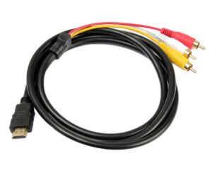 HDMI į VGA + Audio 3x Chinch RCA laidas kaina internetu