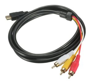 HDMI į VGA + Audio 3x Chinch RCA laidas kaina internetu