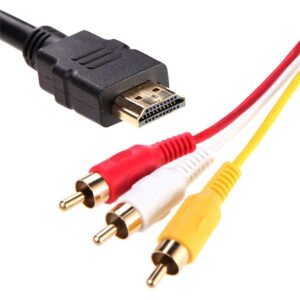 HDMI į VGA + Audio 3x Chinch RCA laidas kaina internetu