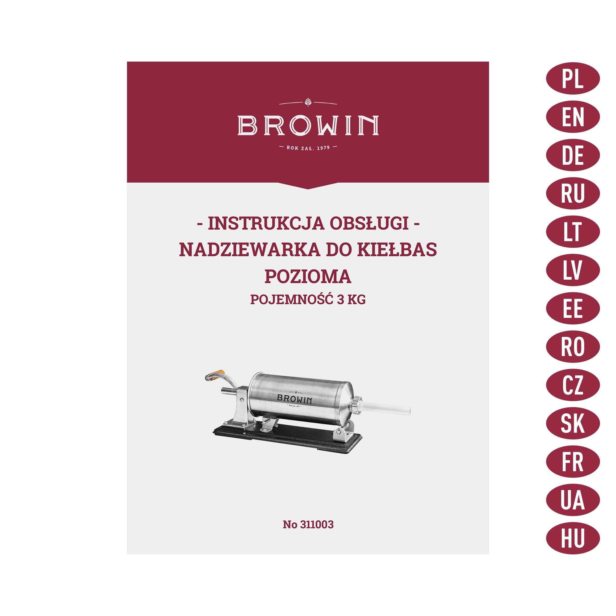 Horizontalus dešrelių kimštuvas 3 kg kaina internetu