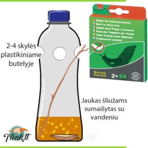 Jaukas šliužų gaudyklei, 2 vnt. kaina internetu