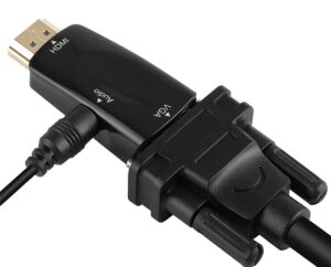 Keitiklis adapteris HDMI į VGA + Audio laidas kaina internetu