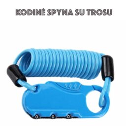 Kodinė spyna su trosu kaina internetu