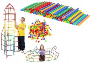 Konstruktorius "Sujungiami šiaudeliai", 210 vnt kaina internetu