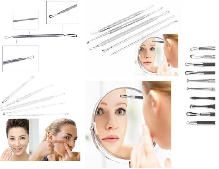 Kosmetologinės kilpelės probleminei odai valyti 5VNT. kaina internetu