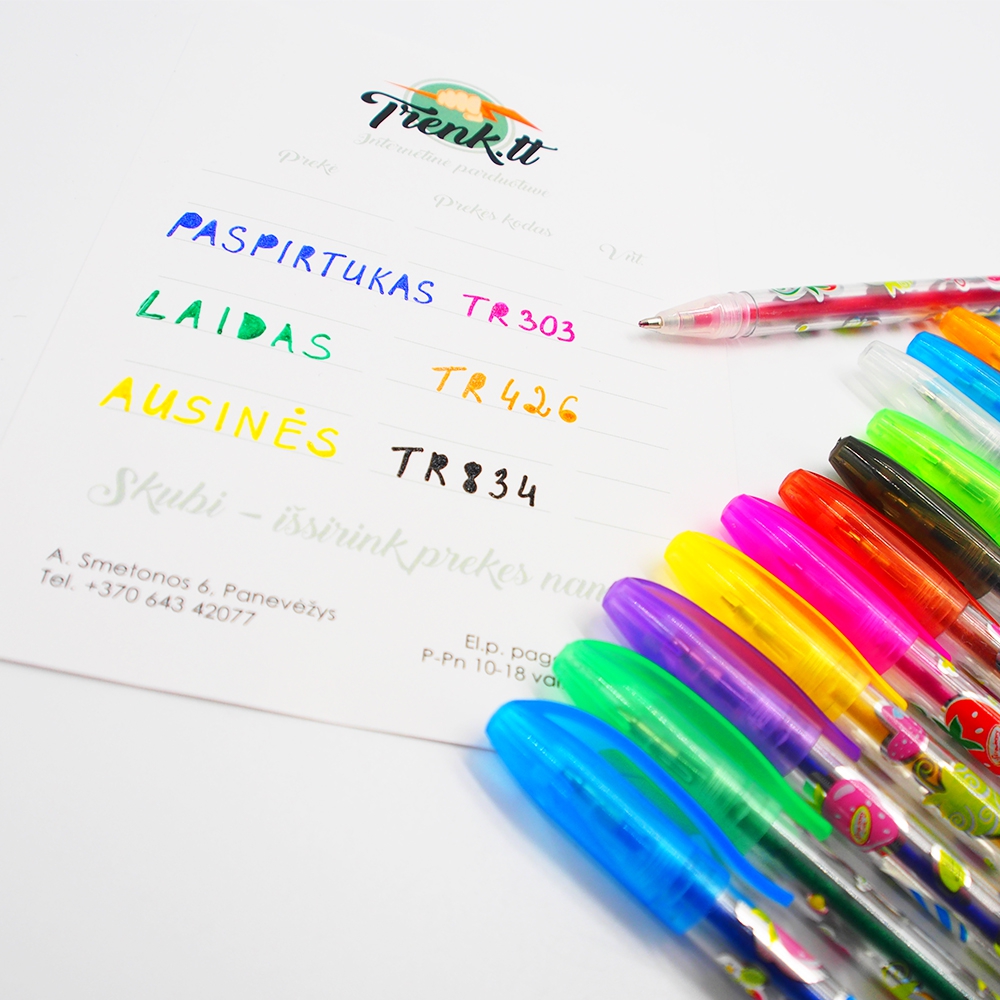 Kvepiantys Geliniai Rašikliai kaina internetu