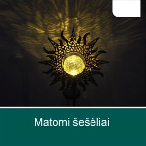 Lauko dekoracija Saulė, 2vnt. kaina internetu