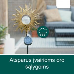 Lauko dekoracija Saulė, 2vnt. kaina internetu