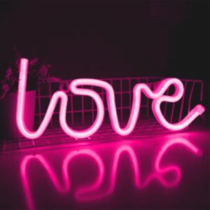 LED dekoratyvinė lempa "LOVE" kaina internetu