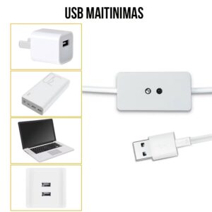 LED juostelė su jungikliu 3M kaina internetu