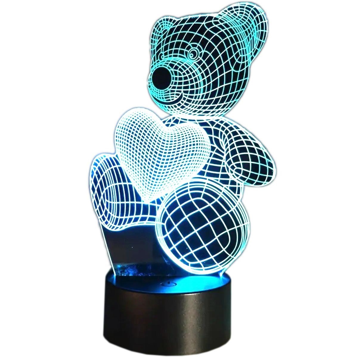 LED lempa meškiuko formos kaina internetu