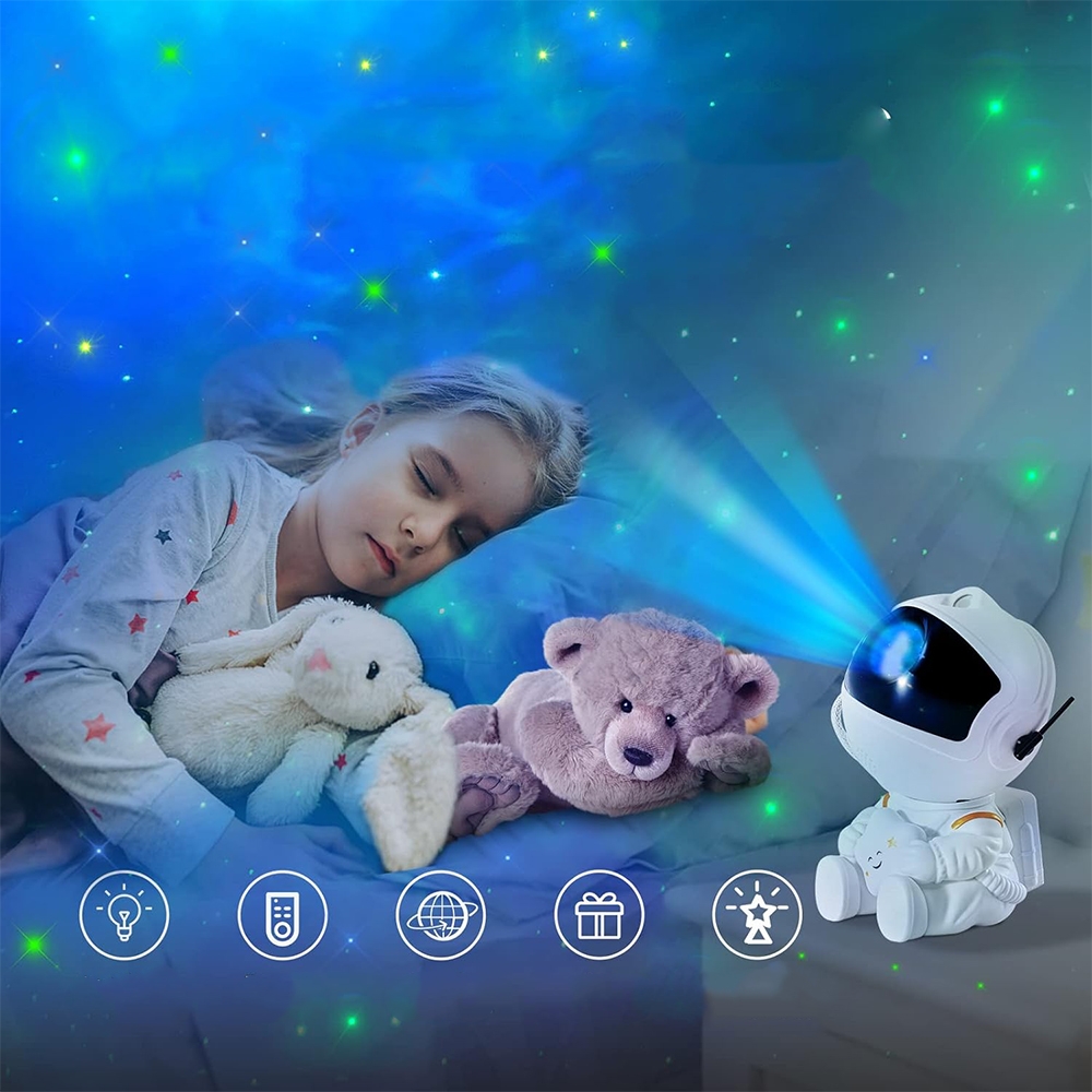 LED projektorius "Astronautas" su BT kaina internetu