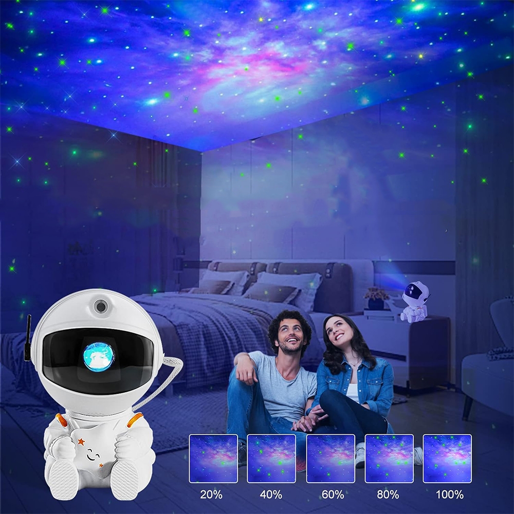 LED projektorius "Astronautas" su BT kaina internetu
