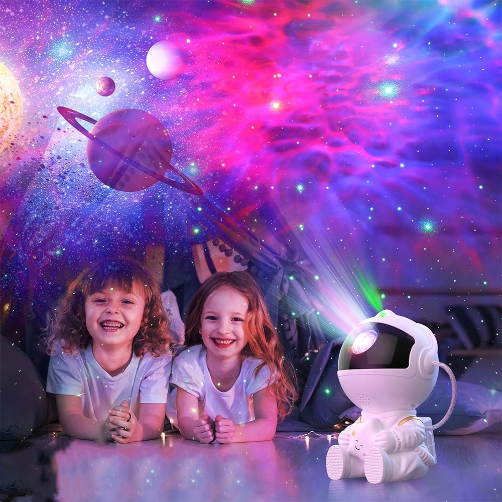 LED projektorius "Astronautas" su BT kaina internetu