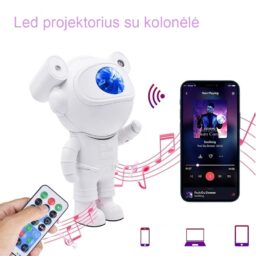 LED Projektorius su kolonėle ASTRONAUTAS kaina internetu