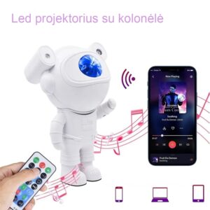 LED Projektorius su kolonėle ASTRONAUTAS kaina internetu