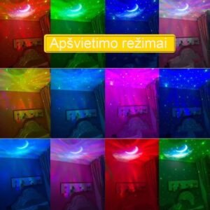 LED Projektorius su kolonėle ASTRONAUTAS kaina internetu