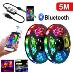 LED RGB USB juosta, 5 metrai kaina internetu