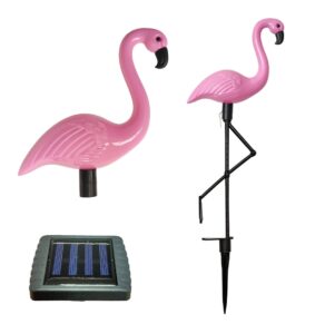 LED saulės sodo lempos – flamingas kaina internetu