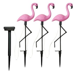 LED saulės sodo lempos – flamingas kaina internetu