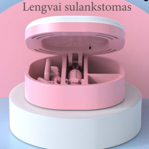 LED "Selfie" veidrodis su stovu - Rožinė kaina internetu