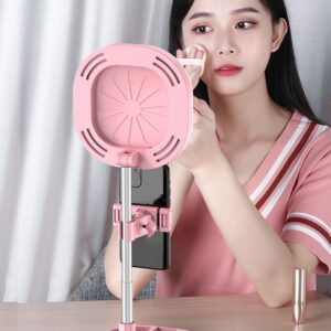 LED "Selfie" veidrodis su stovu - Rožinė kaina internetu