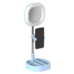 LED "Selfie" veidrodis su stovu - Rožinė kaina internetu