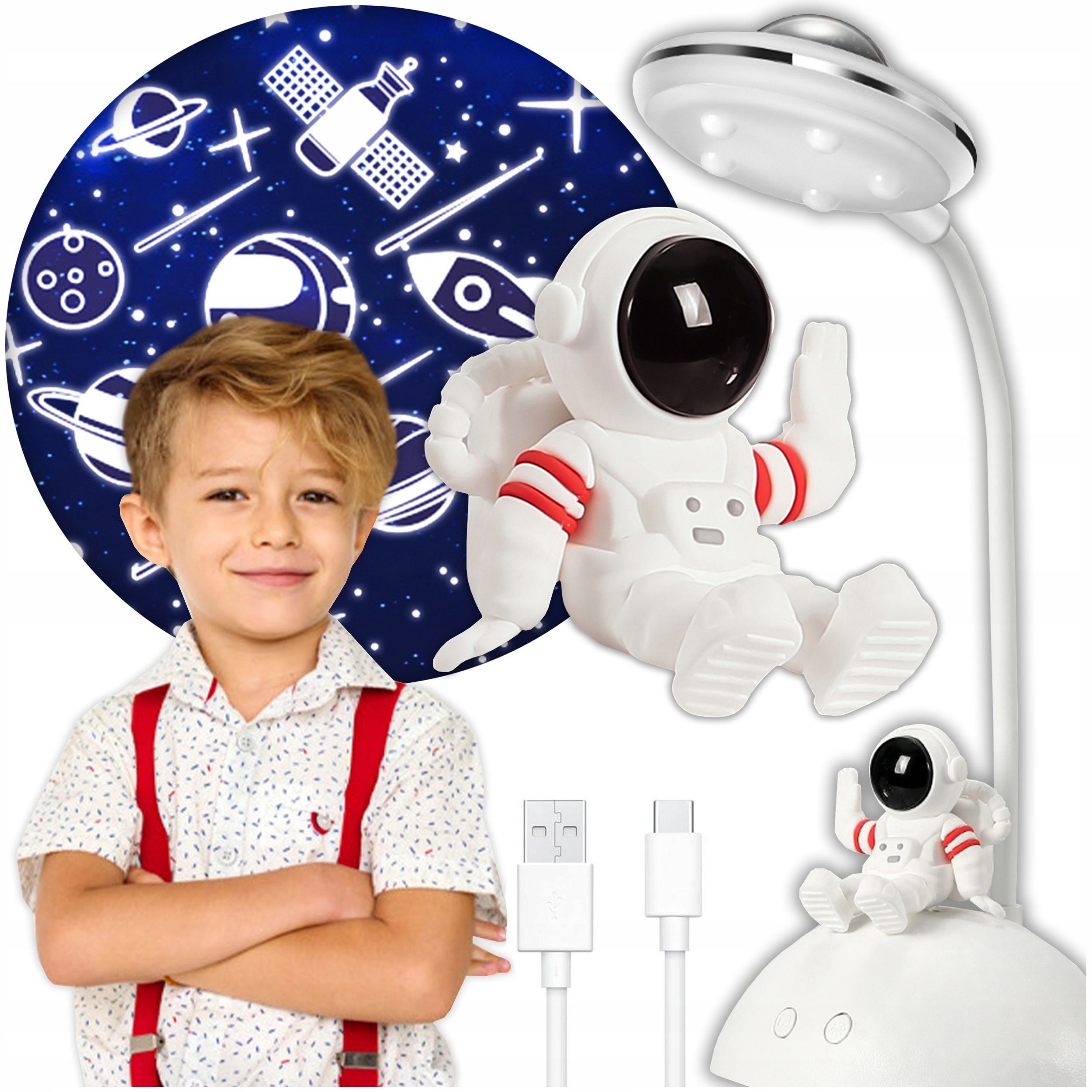 LED šviestuvas "Astronautas" kaina internetu