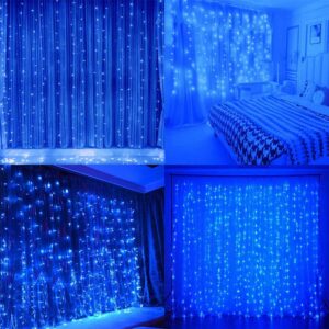 LED USB Užuolaida - Girlianda, mėlyna kaina internetu