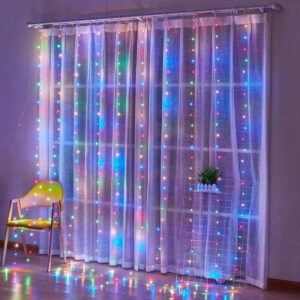LED USB Užuolaida - Girlianda, spalvota kaina internetu