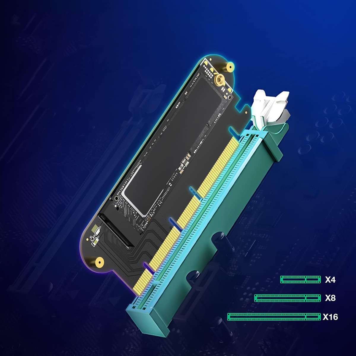 M.2 NVMe disko adapteris kaina internetu