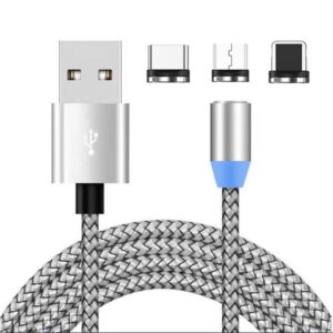 Magnetinis USB įkrovimo laidas 3in1 kaina internetu