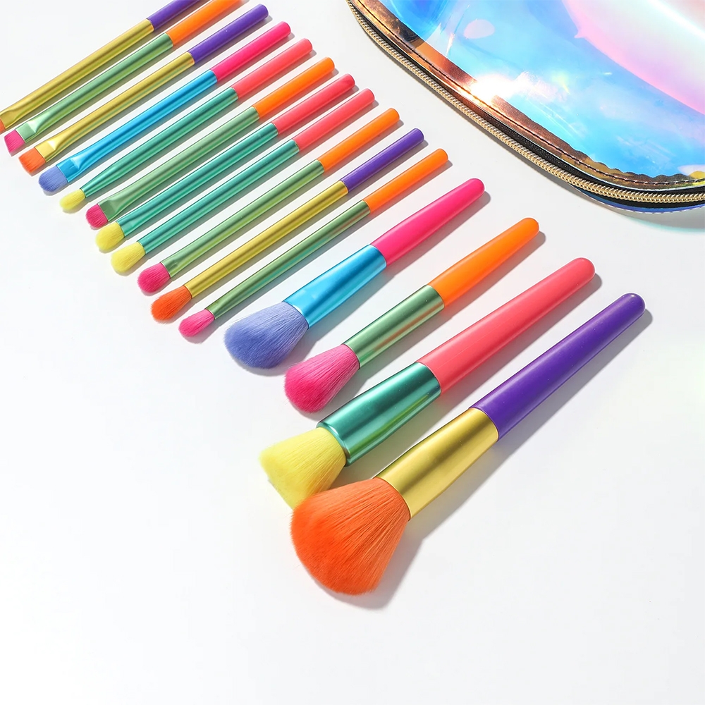 Makiažo šepetėliai "Rainbow" kaina internetu