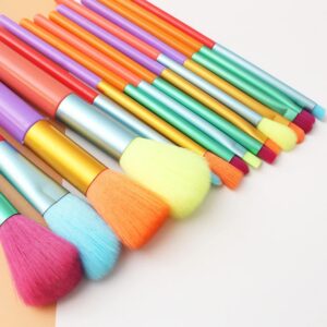 Makiažo šepetėliai "Rainbow" kaina internetu
