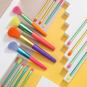 Makiažo šepetėliai "Rainbow" kaina internetu