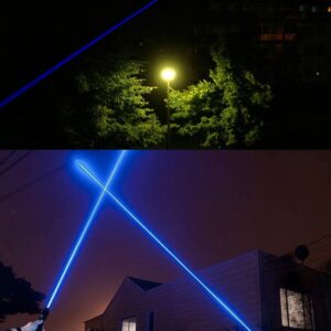 MĖLYNAS GALINGAS LAZERIS SU 5 EFEKTŲ GALVUTĖMIS kaina internetu