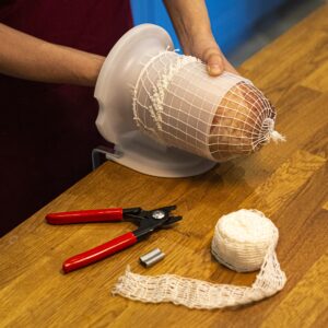 Mėsos tinklelis (220°C) plotis 15cm x 5m kaina internetu
