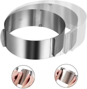 Metalinė torto formavimo juosta – 16–30 cm kaina internetu