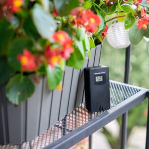 Meteorologinė stotis RCC – Elektroninė, bevielė, jutiklinė, juoda kaina internetu