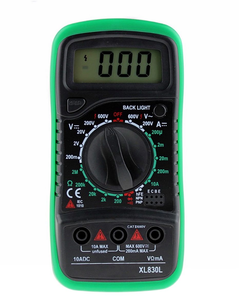 Multimetras XL830L + 2 laidai kaina internetu