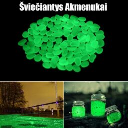 Naktį Šviečiantys Akmenukai (žalia) kaina internetu